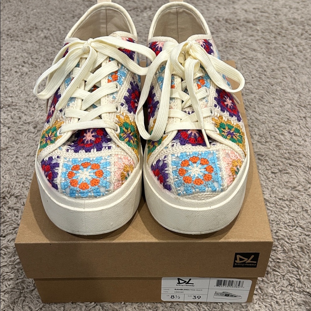 Dirty Laundry Multicolor Embroidered Sneakers